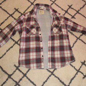 American Eagle Plaid Button Up Shirt
